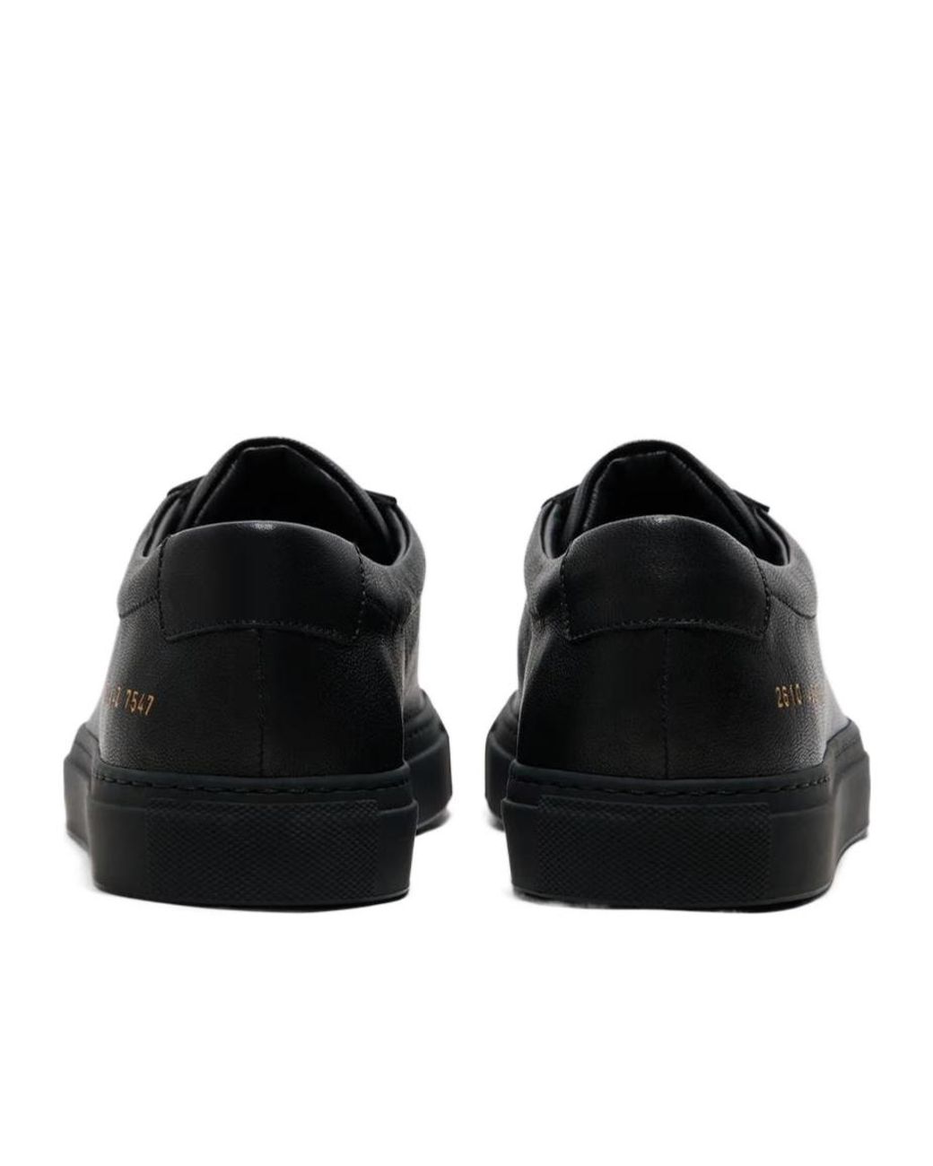 Common Projects Black Achilles Premium Sneakers for men