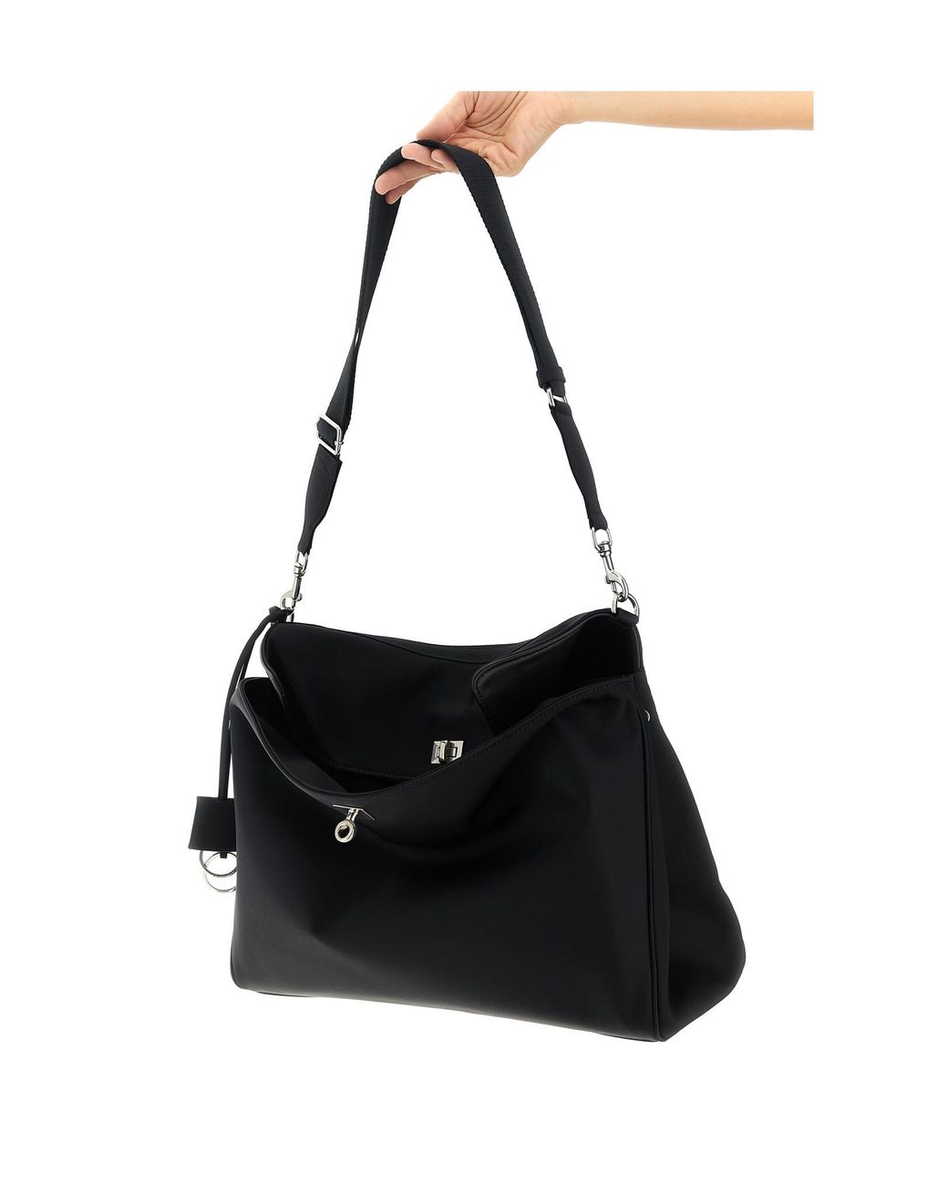 Balenciaga Black Rodeo Medium Messenger Bag for men