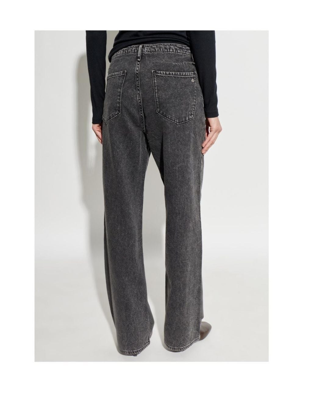 Rag & Bone Gray Phoebe Drawstring-Detail Trousers