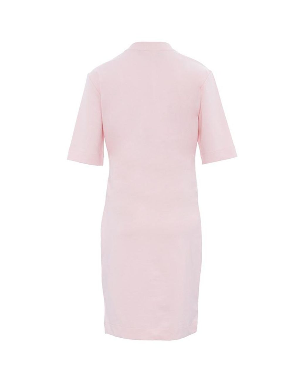 Moschino Pink Logo Pattern T-Shirt Dress