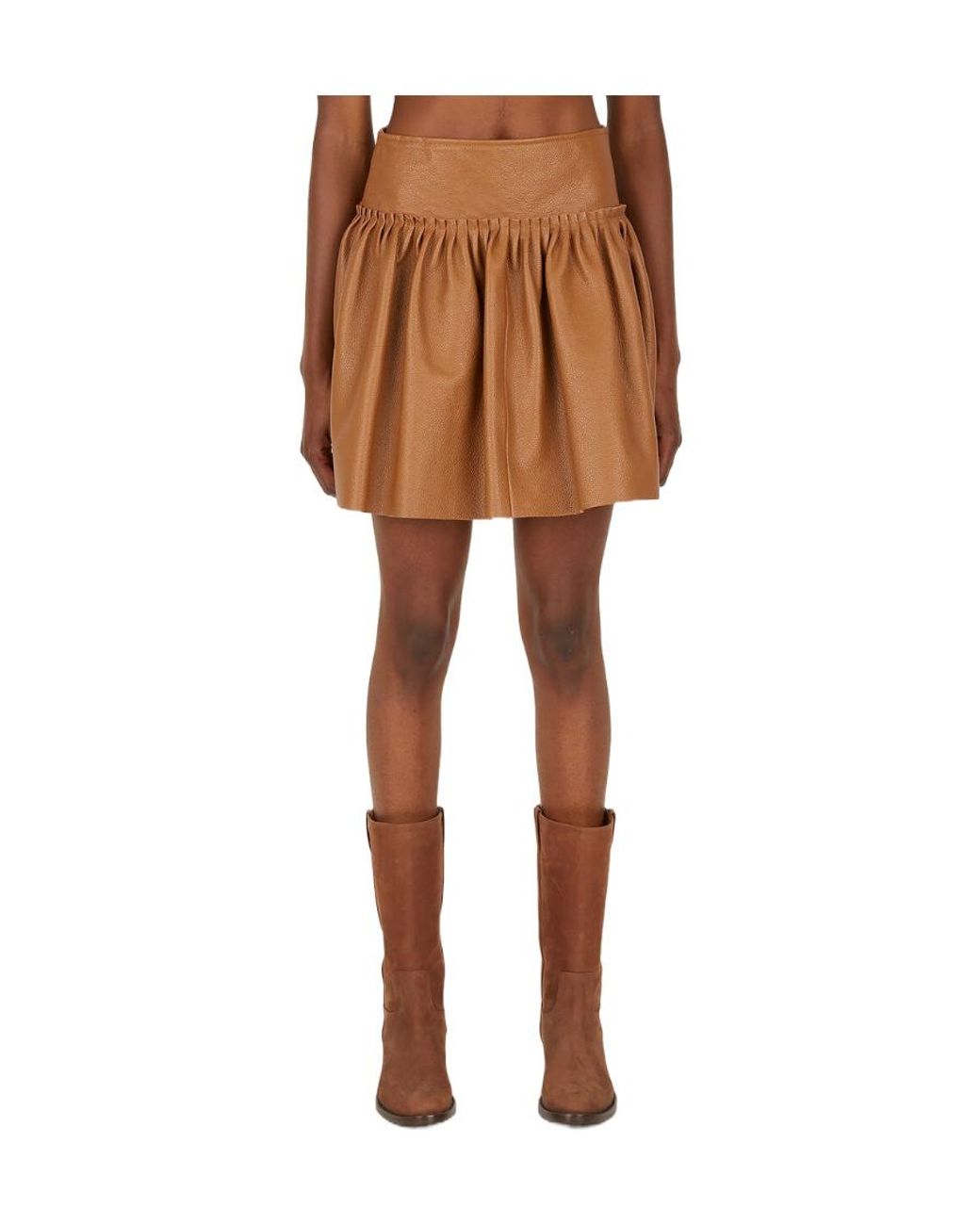 Max Mara Brown Emblem Skirt