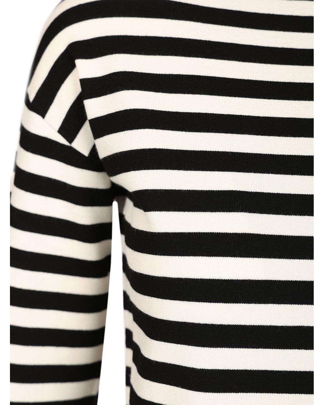 Weekend by Maxmara Black Striped Boat Neck Knitted Jumper