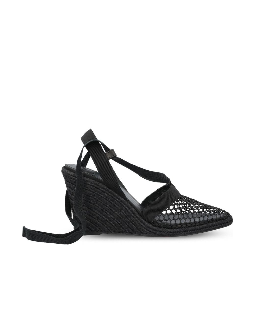 Christian Louboutin Black Toleda Espadrille Wedge Sandals