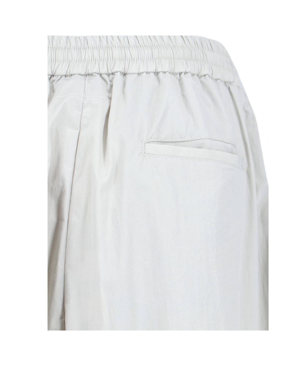 MM6 by Maison Margiela Gray Elasticated-Waist Wide-Leg Trousers