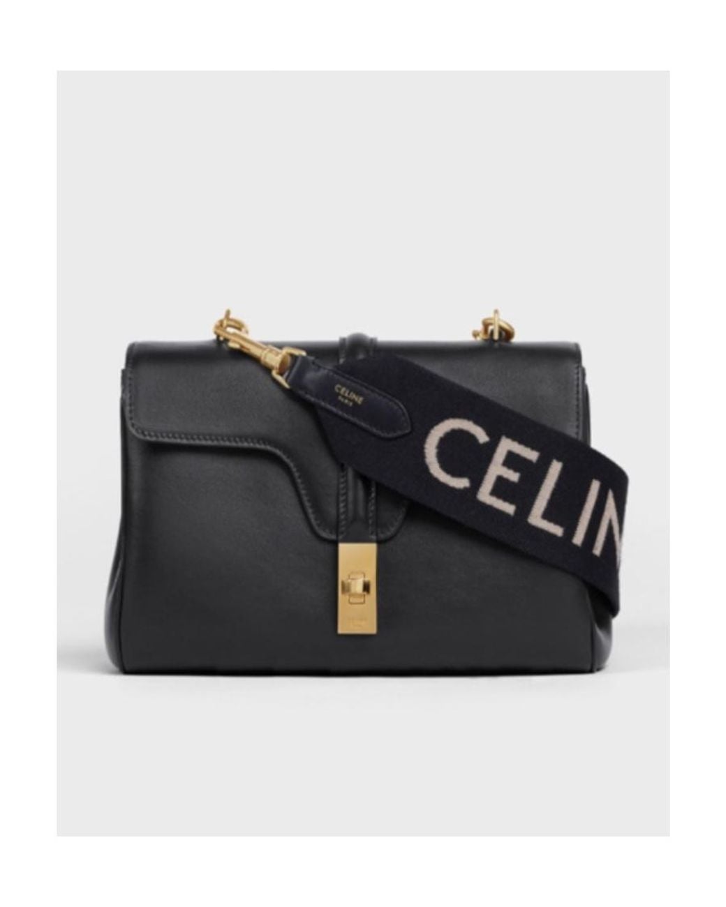 Céline Black Long Strap
