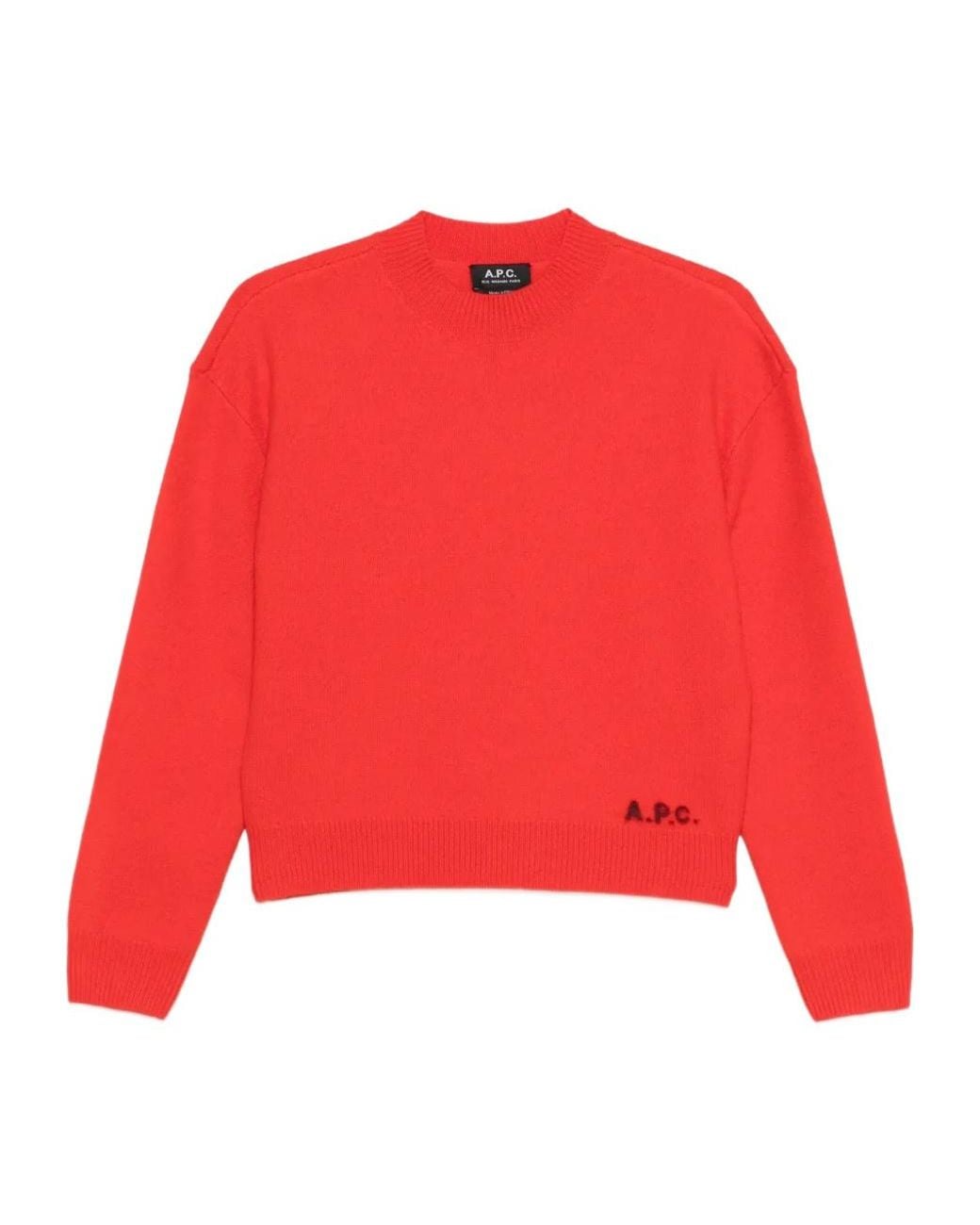 A.P.C. Red Crew-Neck Seater