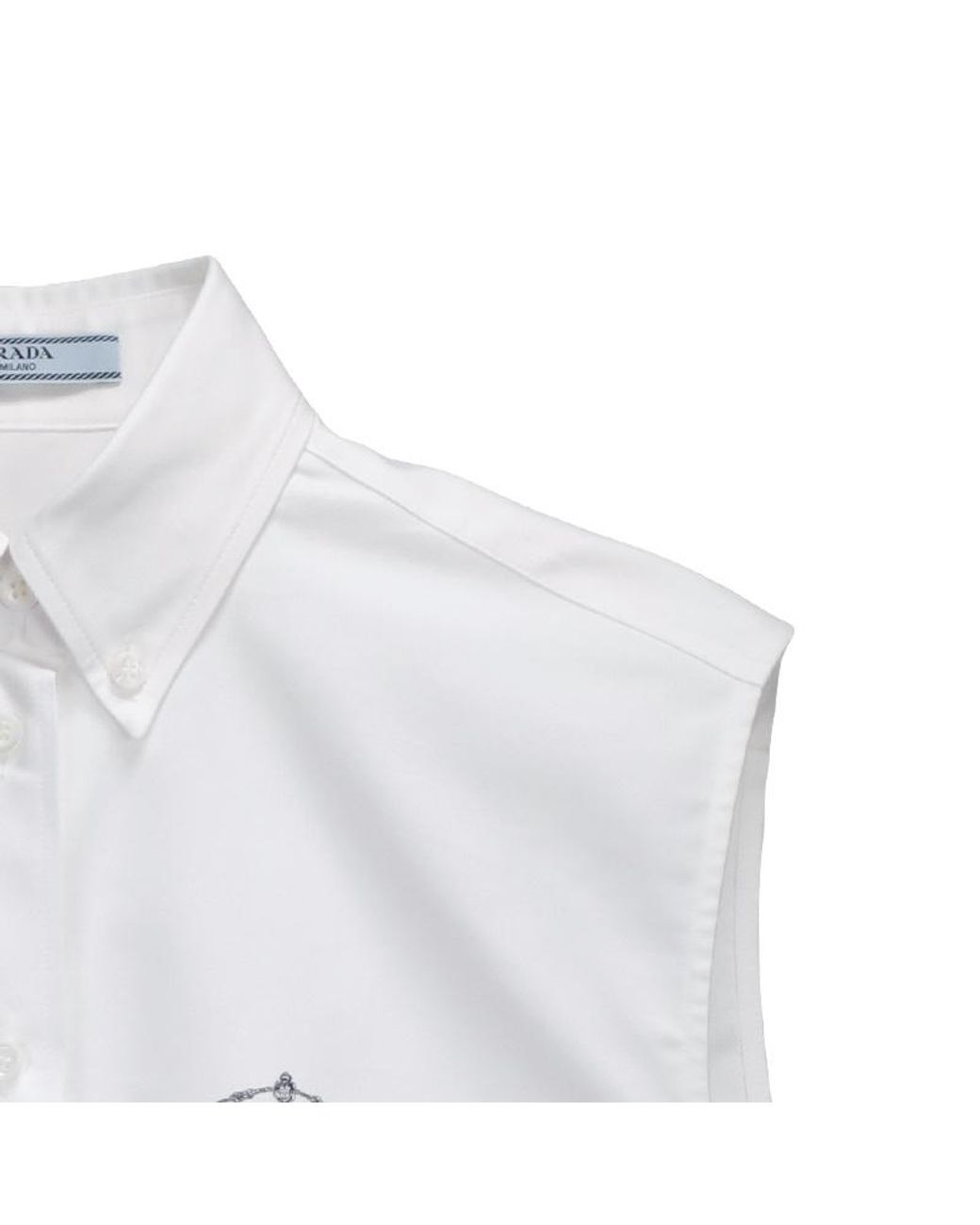 Prada White Oxford Shirt