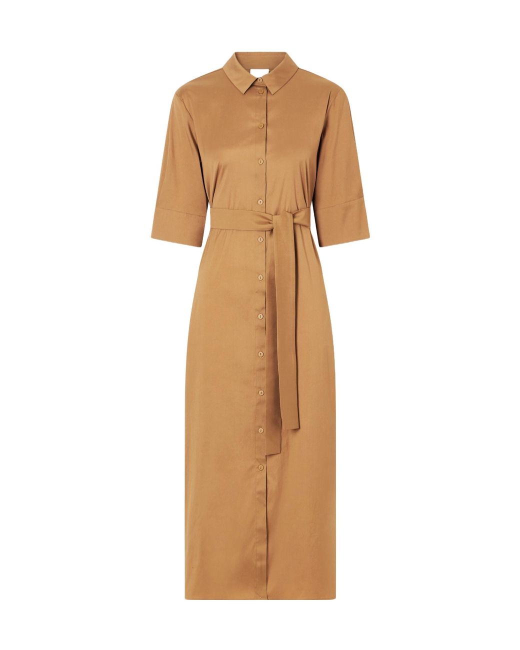 Max Mara Natural Collared Dress