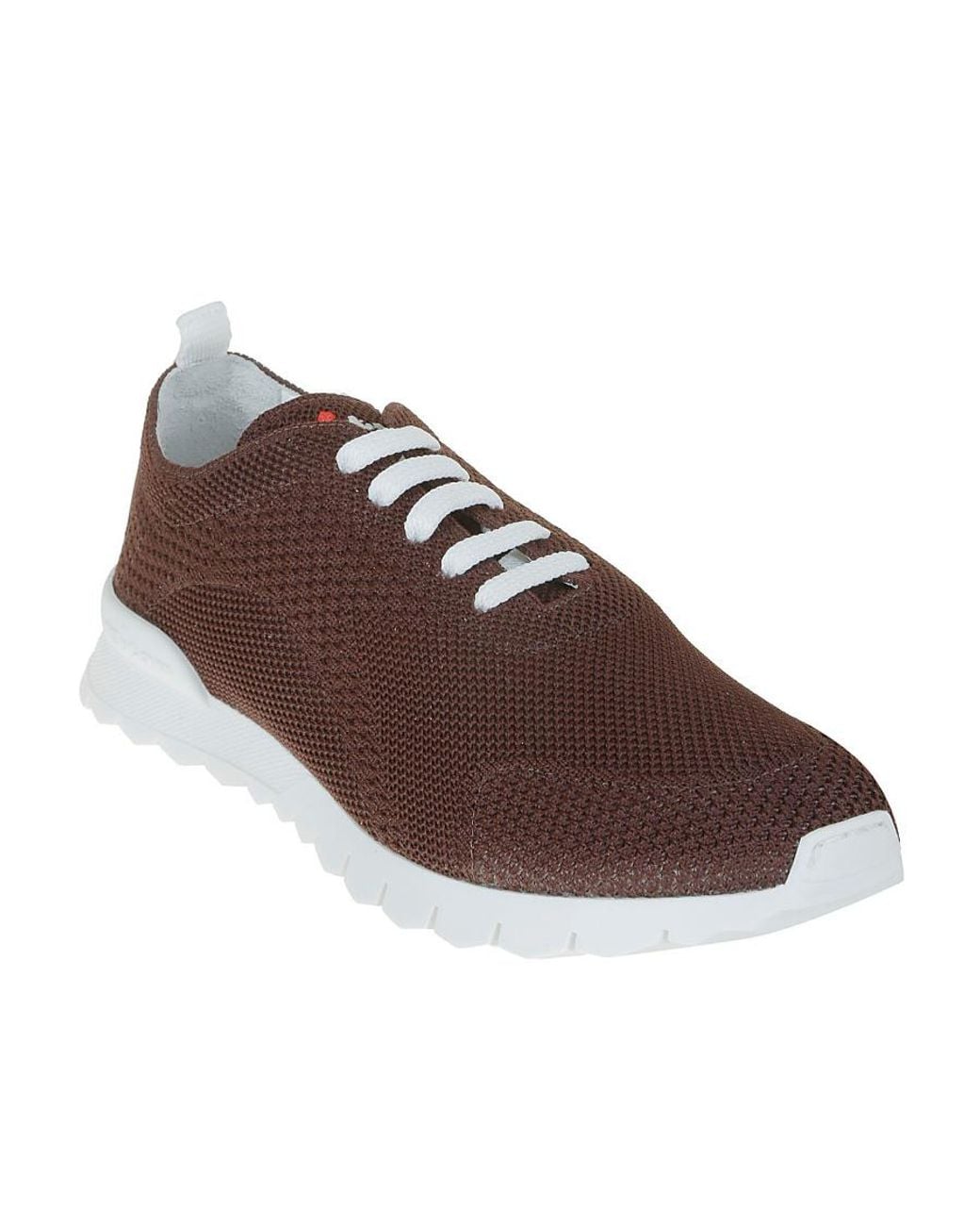 Kiton Brown Logo Low-Cut Casual Shoes for men
