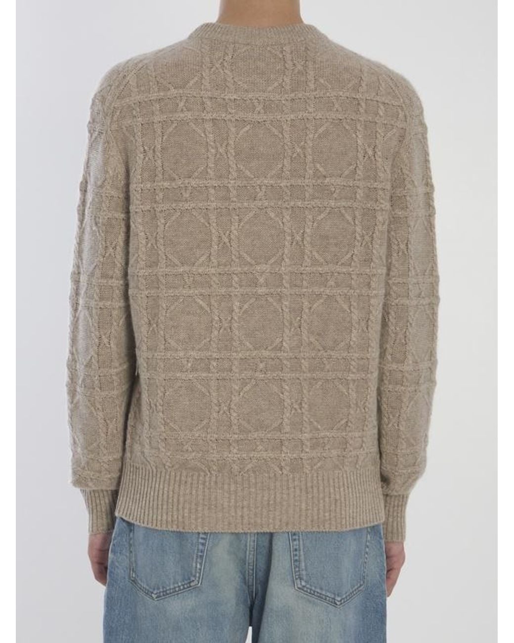 Dior Gray Homme Icons Cannage Jumper for men
