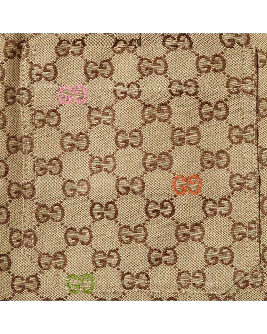 Gucci Natural Gg Monogrammed Shorts for men