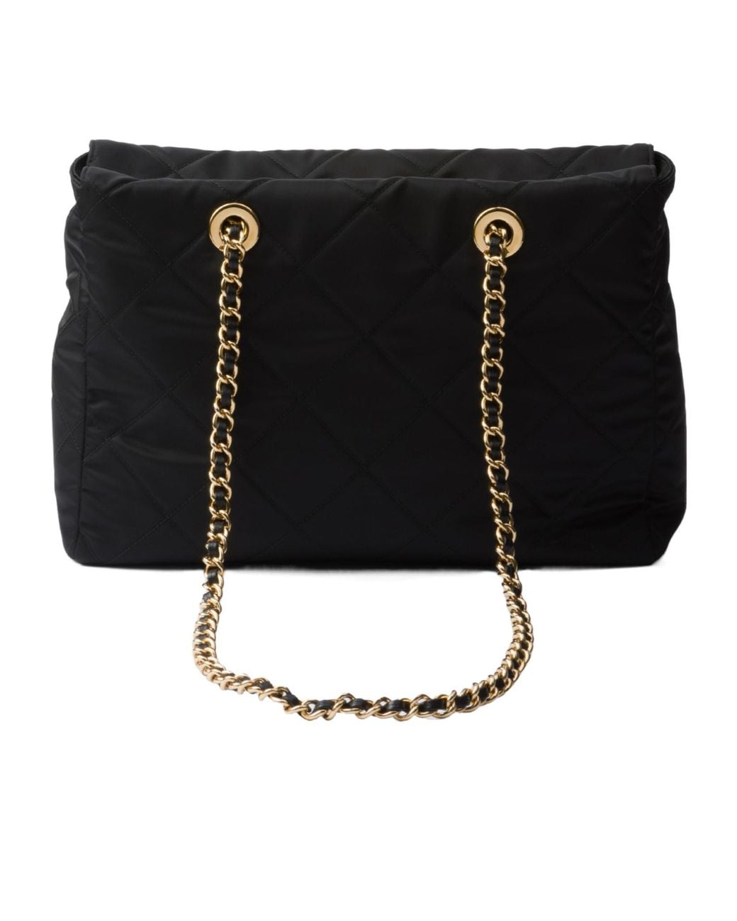 Prada Black Re-Edition 1995 Logo-Triangle Shoulder Bag