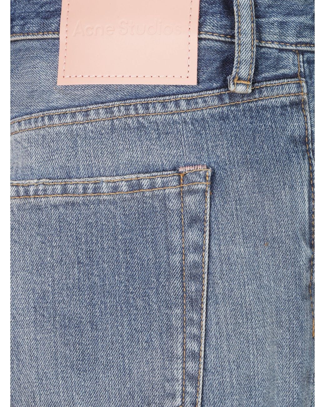 Acne Blue Loose Fit Jeans for men