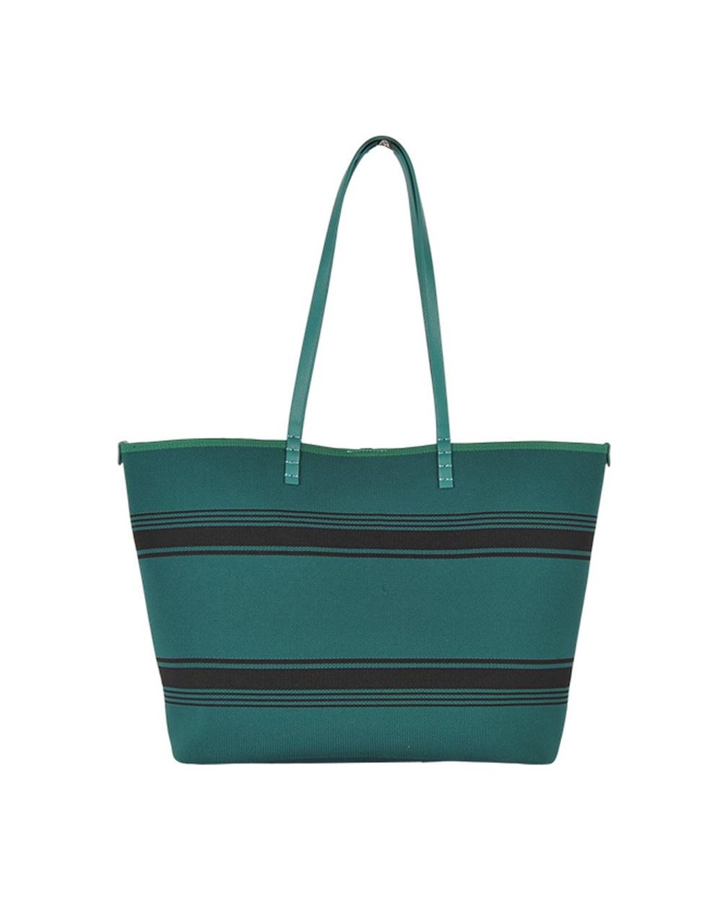 Crisathena Green Large Double Handle Shoulder Bag