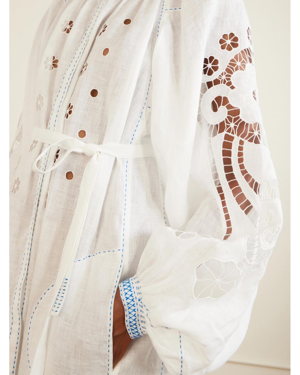 Vita Kin White Babylon Embroidered Cut-Out Dress