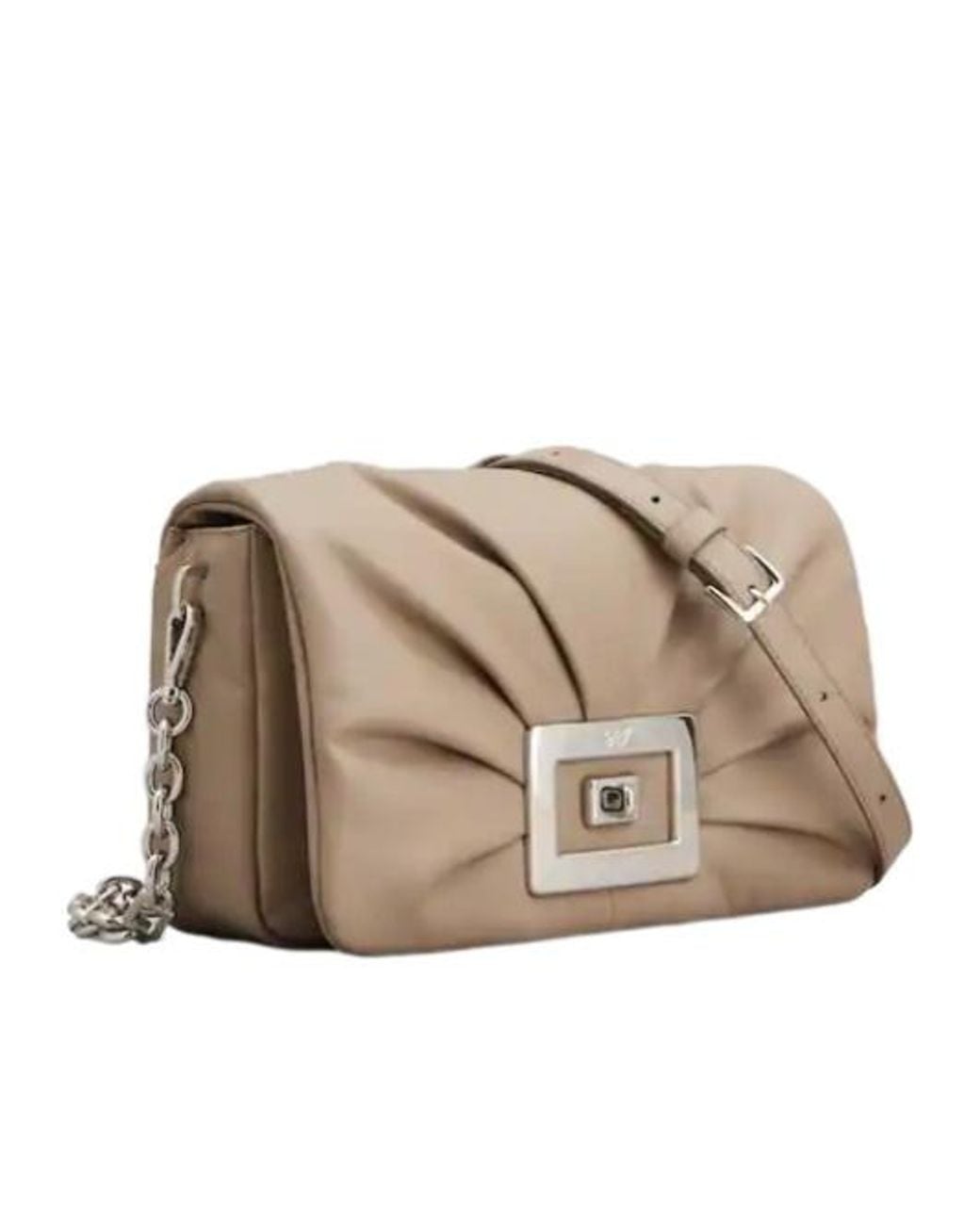 Roger Vivier Natural Belle Vivier Choc Bag