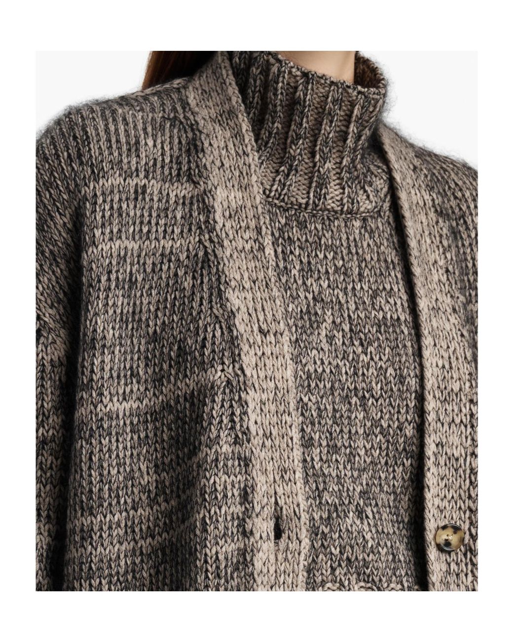 Khaite Brown Maura Cardigan