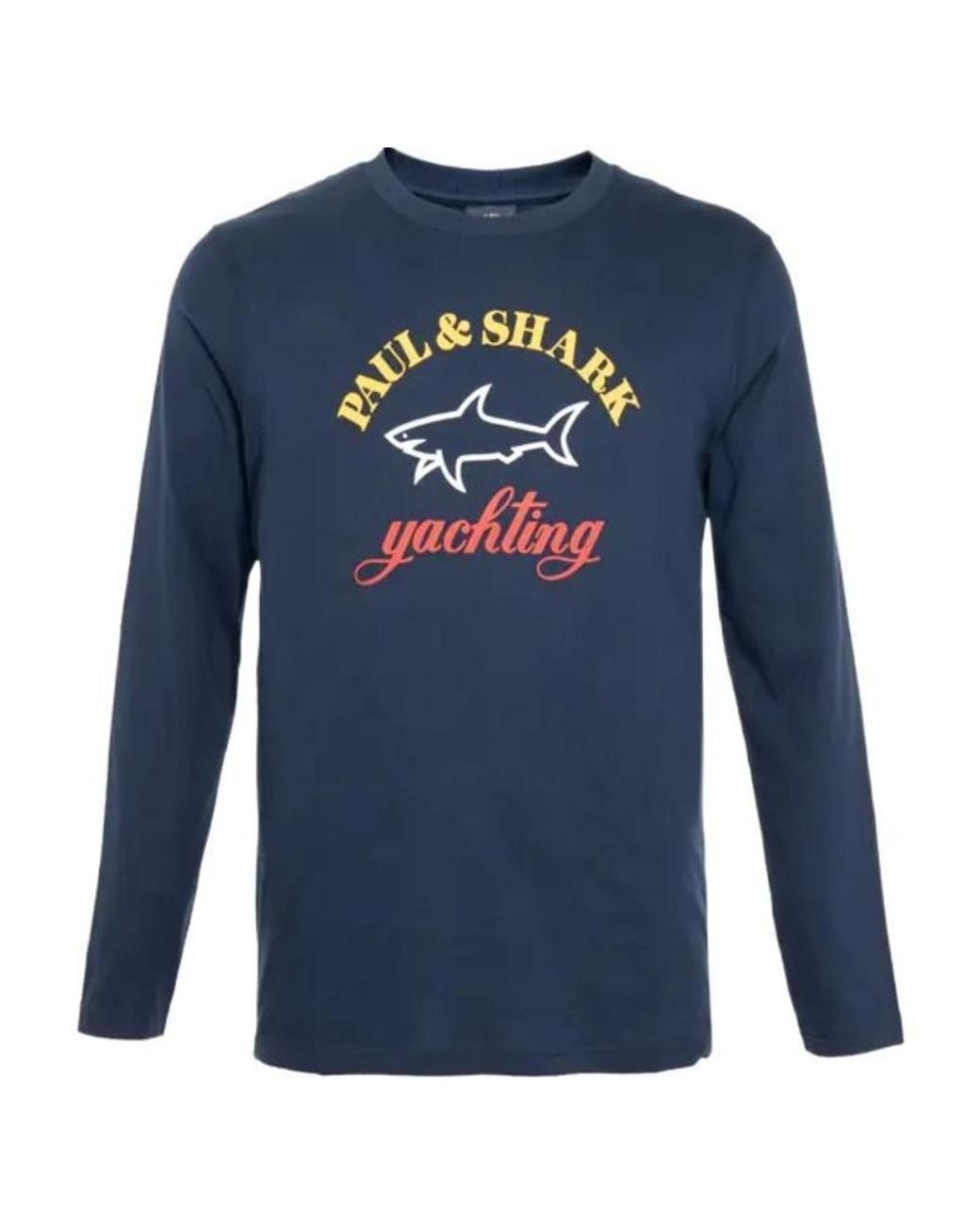Paul & Shark Blue Logo Details T-Shirt for men