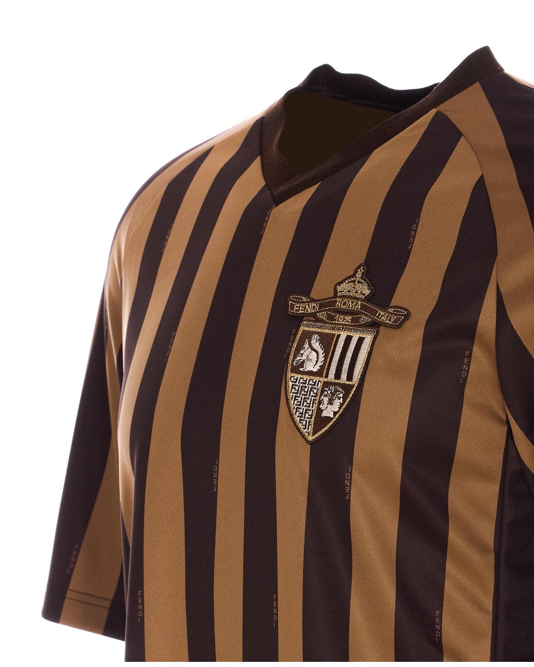 Fendi Brown T-Shirt And Polo Shirt for men