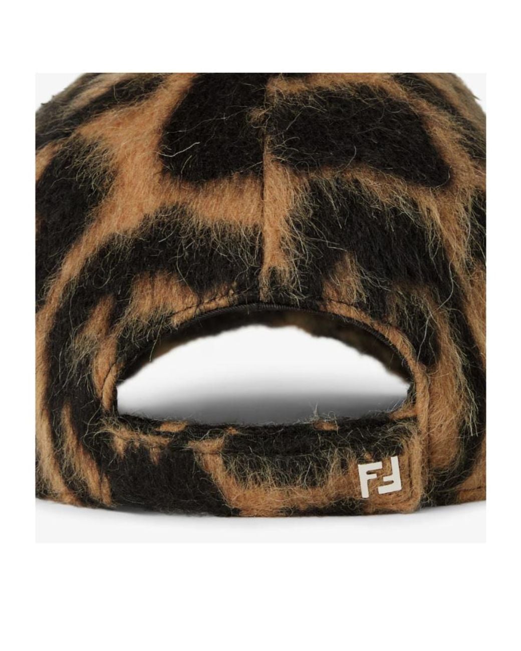 Fendi Brown Hat And Leo Wool Baseball Cap for men