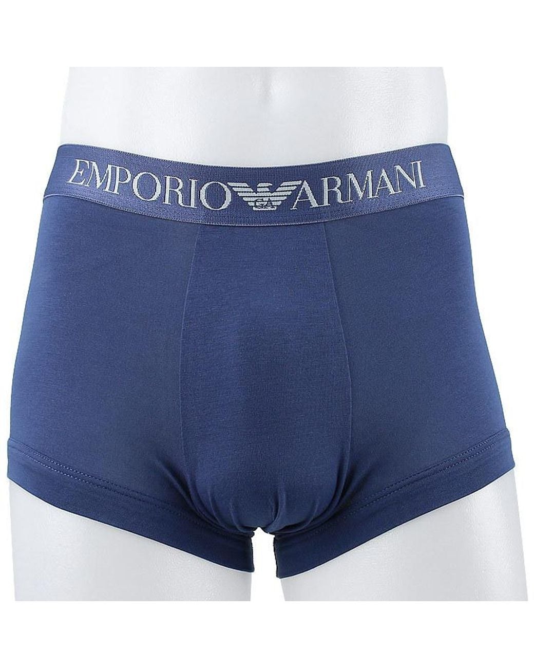 Emporio Armani Blue Elastic Waist Boxer Panties for men