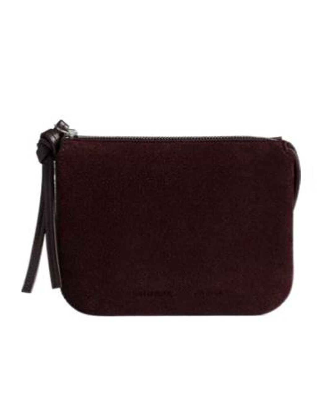 Phoebe Philo Purple Suede Pocket Clutch