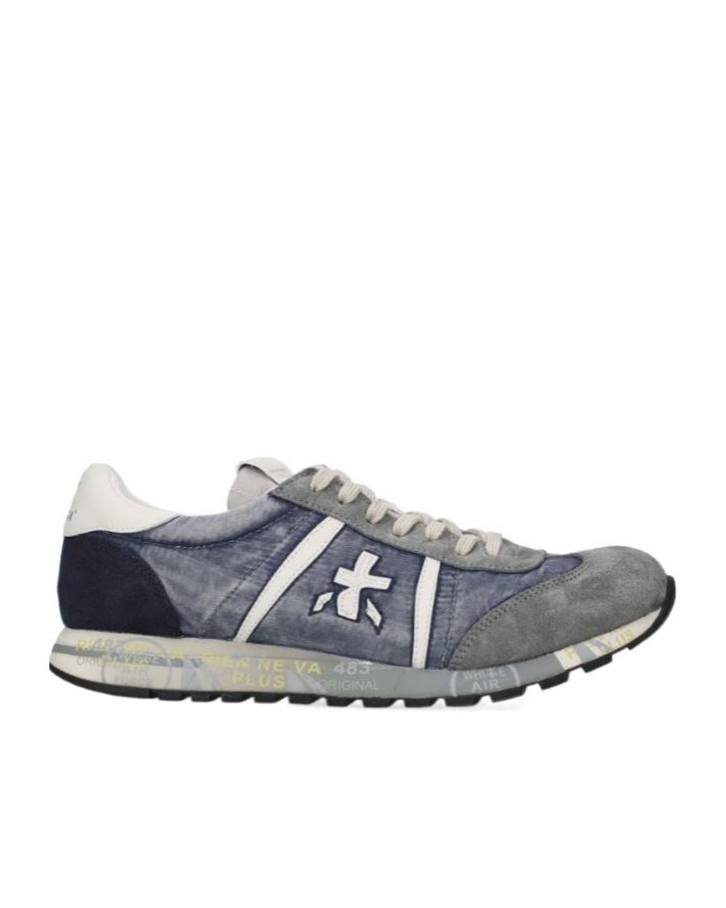 Premiata Gray Lace-Up Sneakers for men