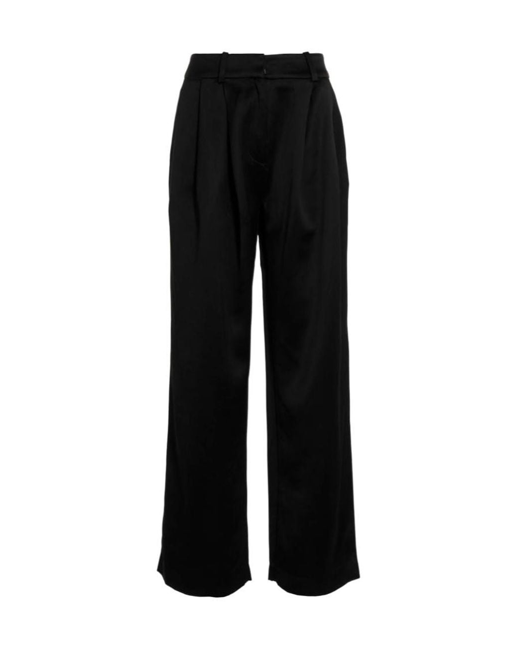 Co. Black Tailored Front Pleat Trousers