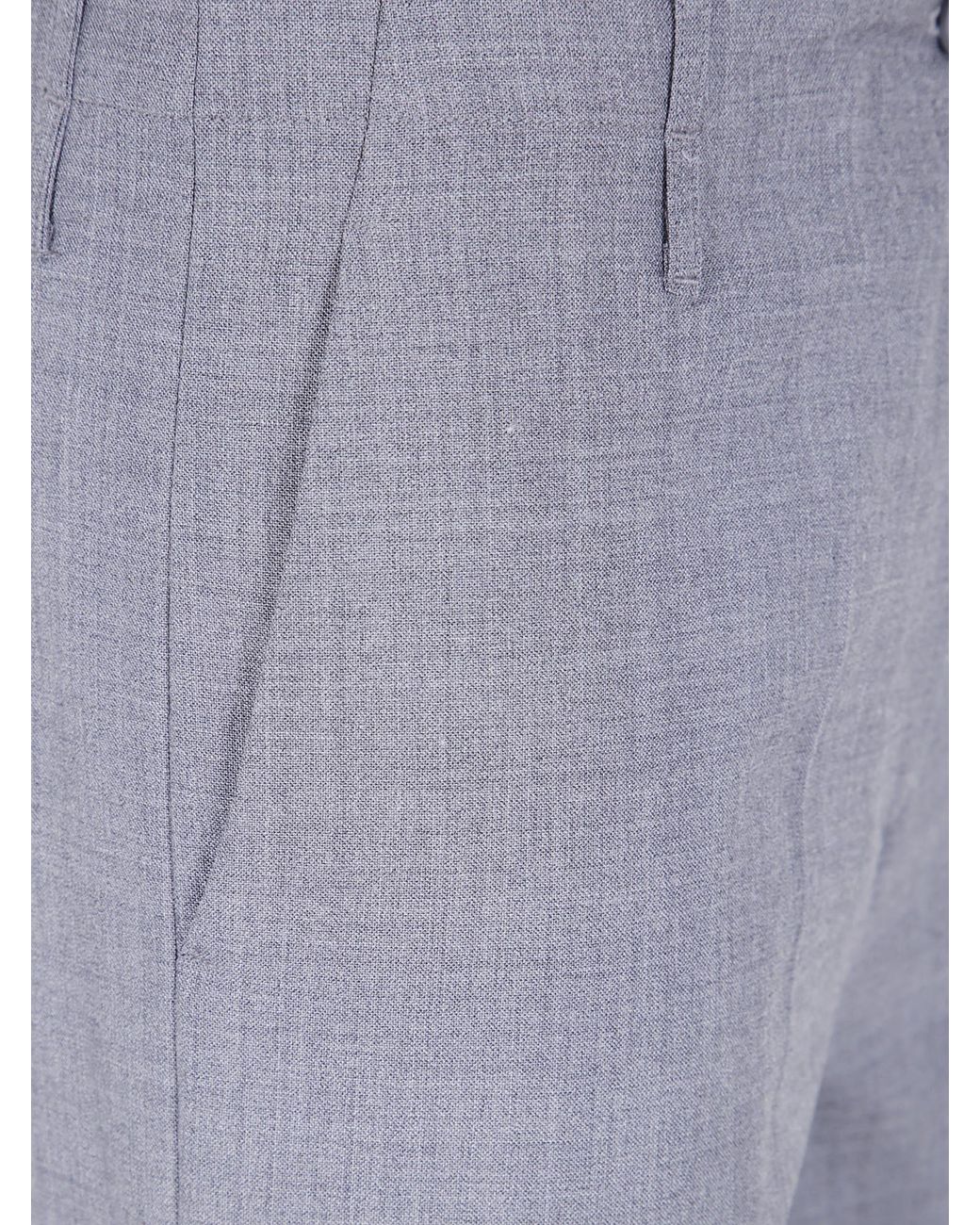 Semicouture Gray Shelby Pleated Trousers