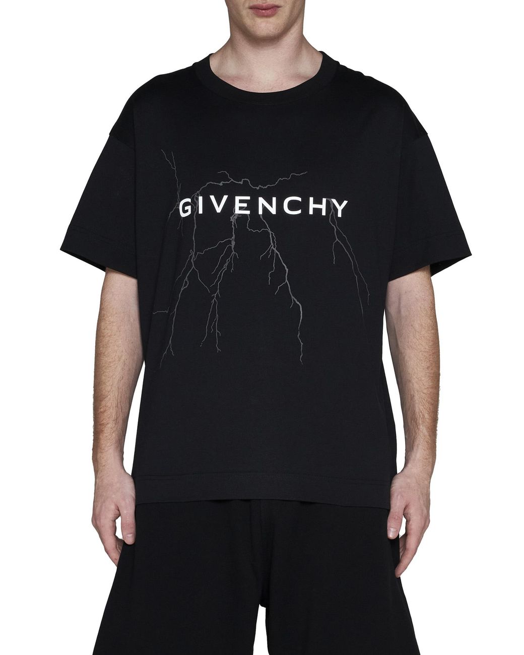 Givenchy Black Boxy Fit Crewneck T-Shirt for men