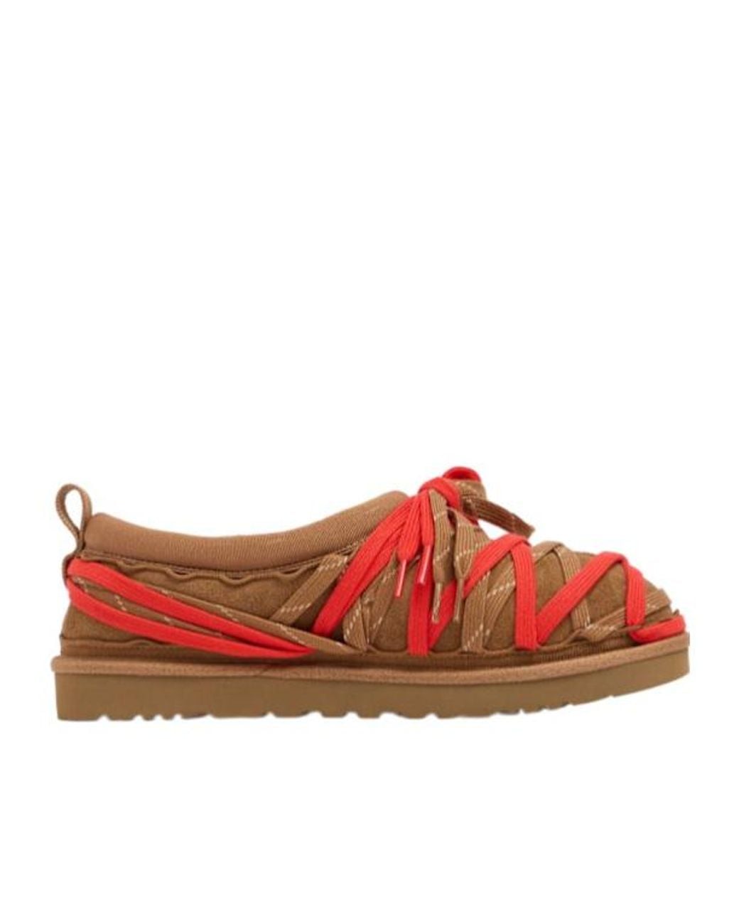 Ugg Red Laceup Flat Shoes for men