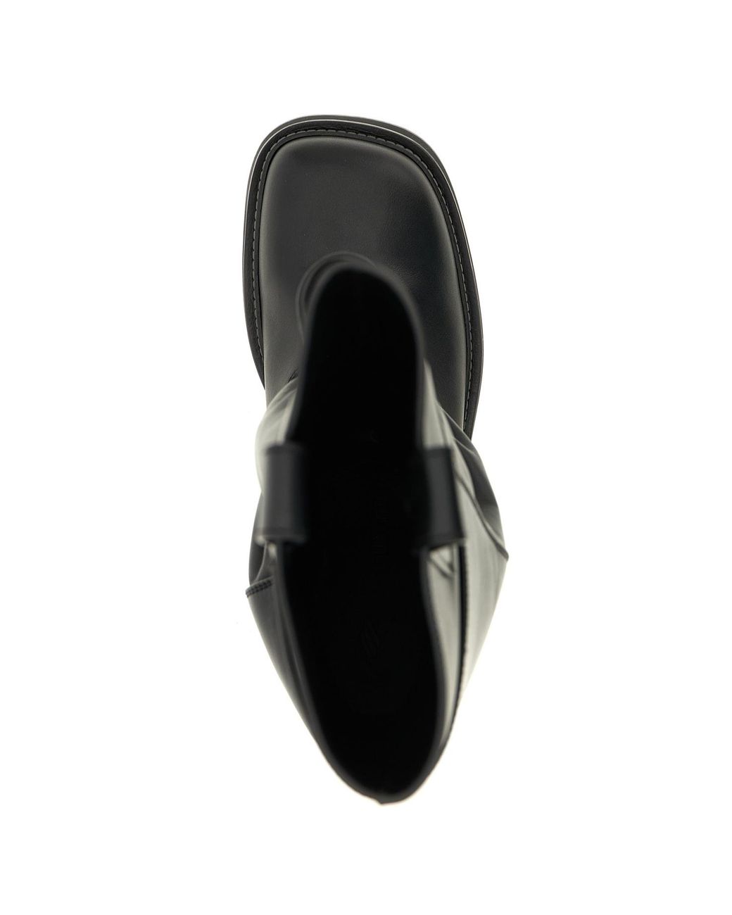 The Attico Black 'Robin Passeggiata' Combat Boots