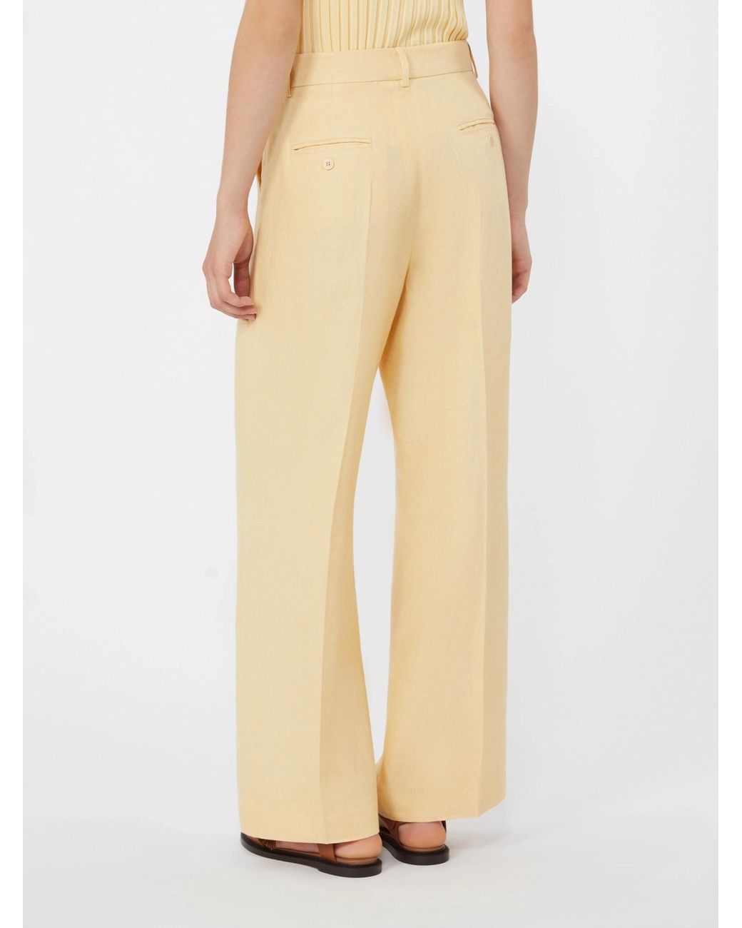 Weekend by Maxmara Natural Malizia Pressed Crease Pants