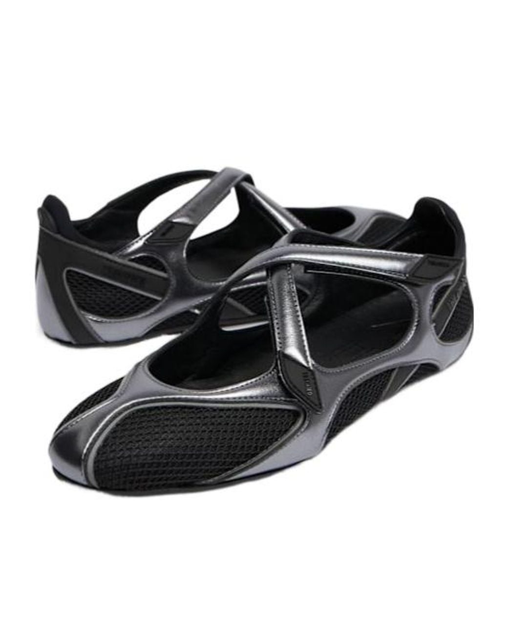 The Attico Black Floor 01 Ballerina Flats