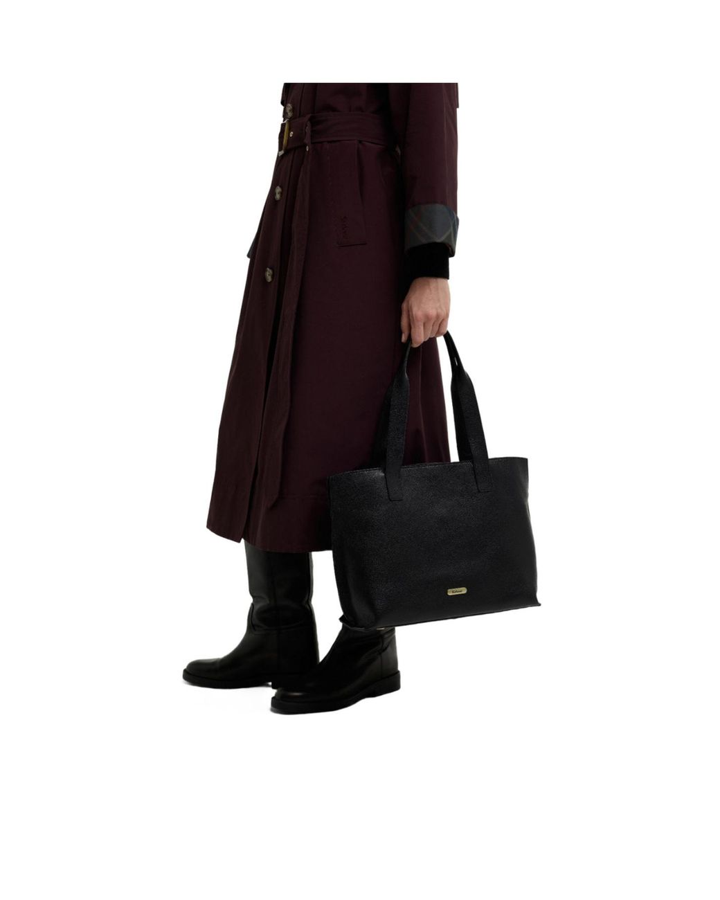 Barbour Black Solid Color Handbag