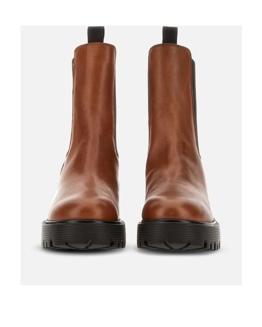 Hogan Brown High-Heeled Boots