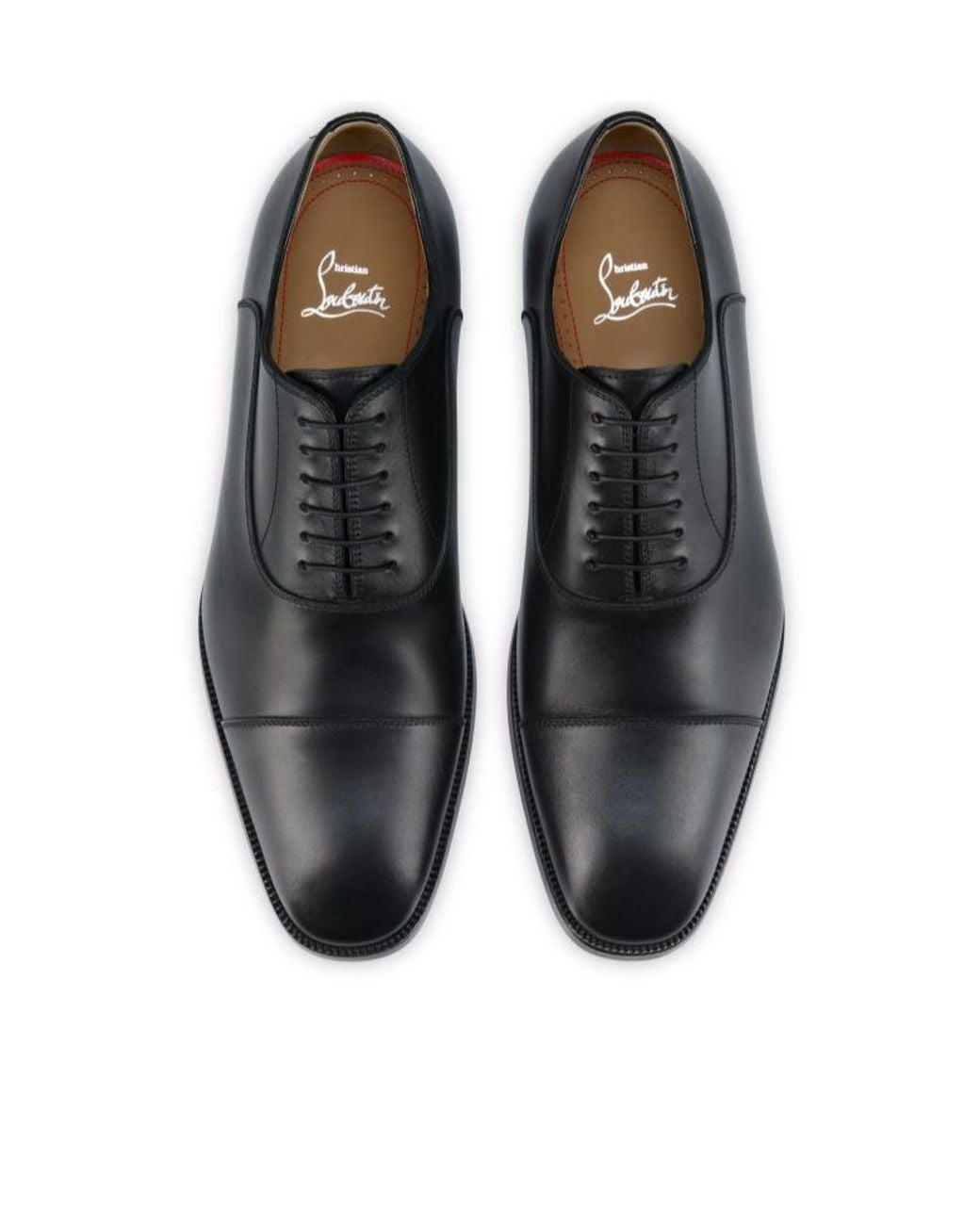 Christian Louboutin Black Greggory Lace-Up Shoes for men