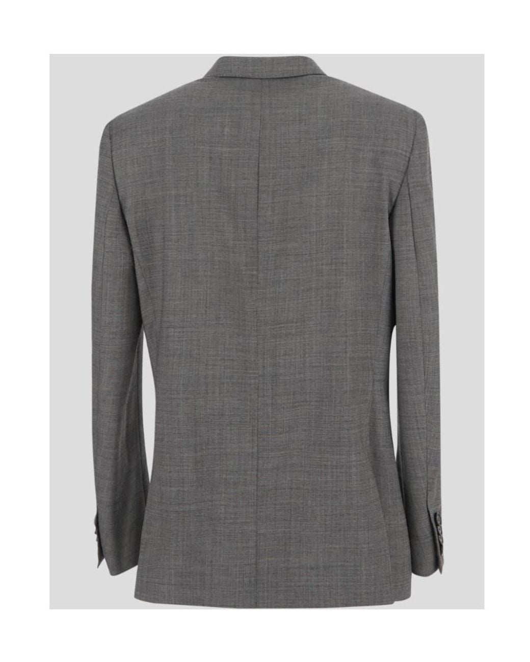 Stella McCartney Gray Double-Breasted Blazer