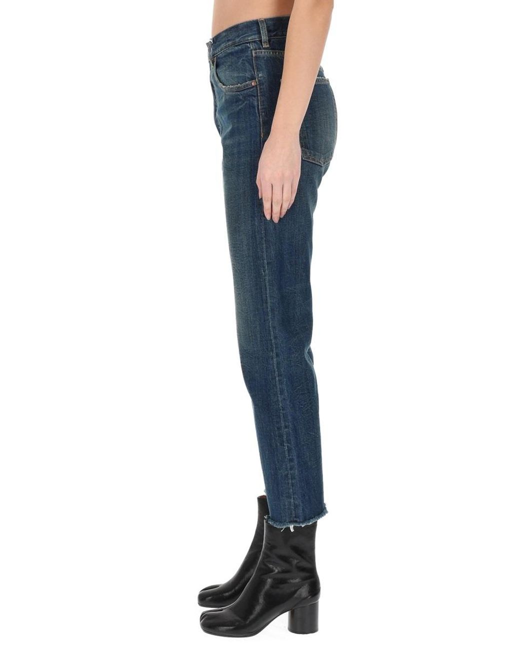 Maison Margiela Blue Straight-Leg Denim Jeans