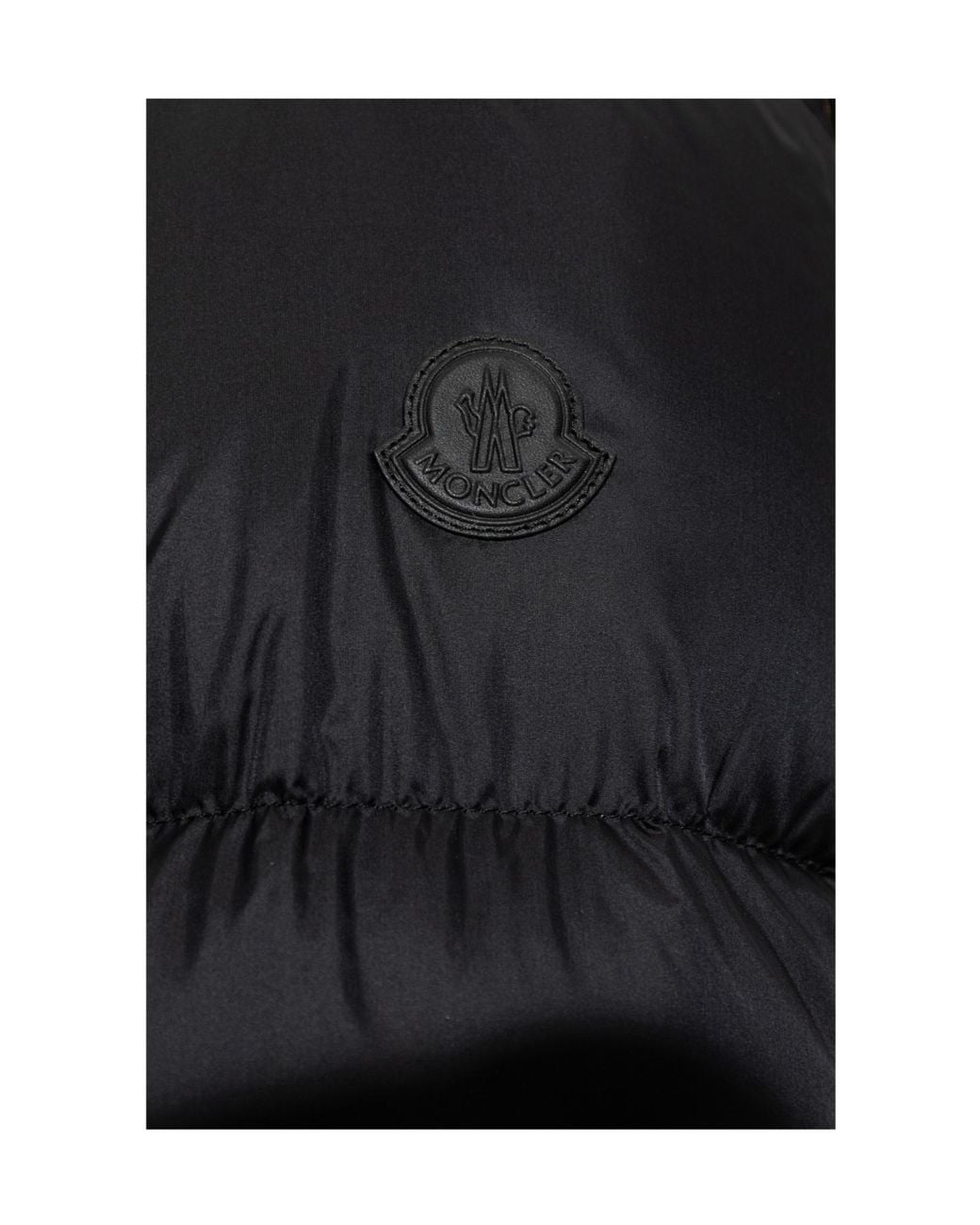 Moncler Black Diaphane Hooded Down Jacket