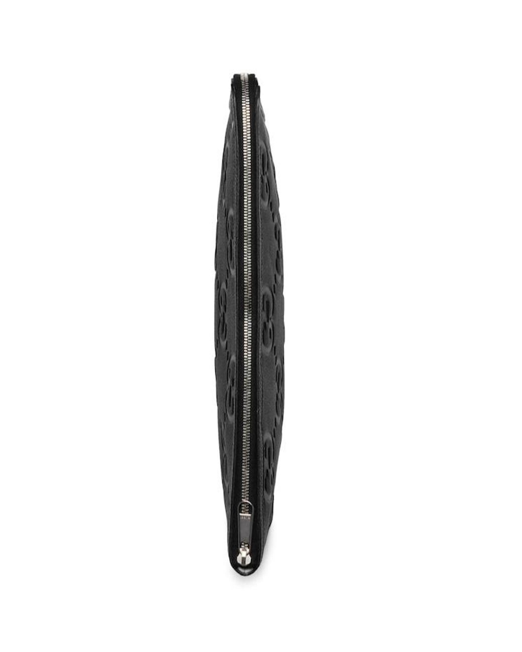 Gucci Black Jumbo Gg Zipped Pouch for men