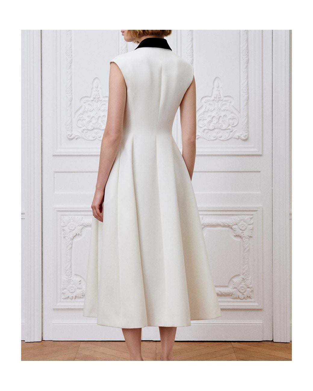 Dior White Mid-Length Flared Blazer Dress
