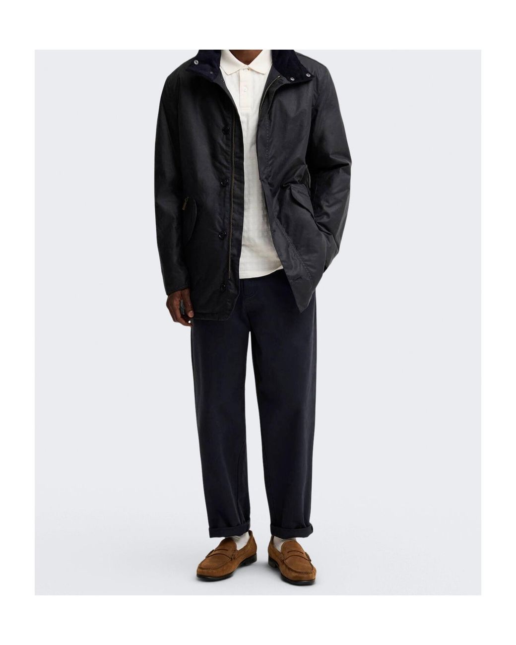 Barbour Black Long-Sleeve Casual Jacket for men