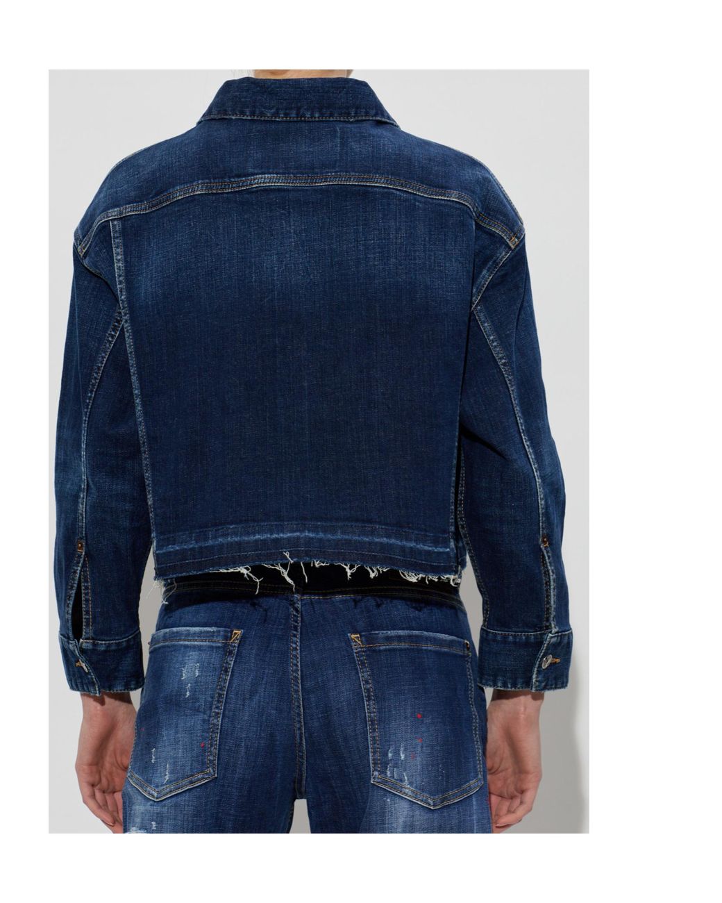DSquared² Blue Distressed Jacket