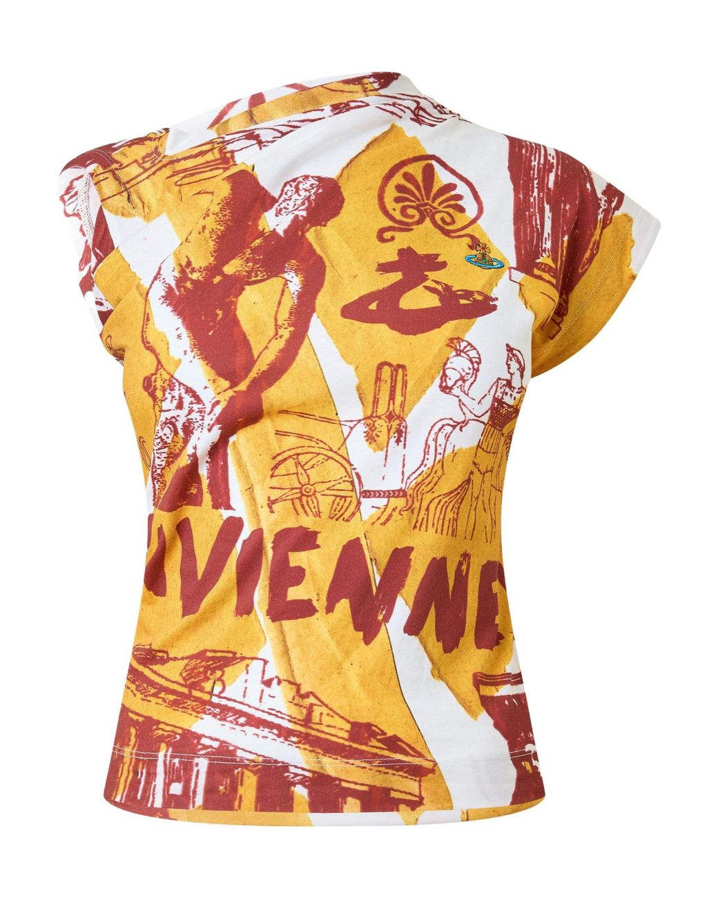 Vivienne Westwood Orange Sleeveless Polo Top