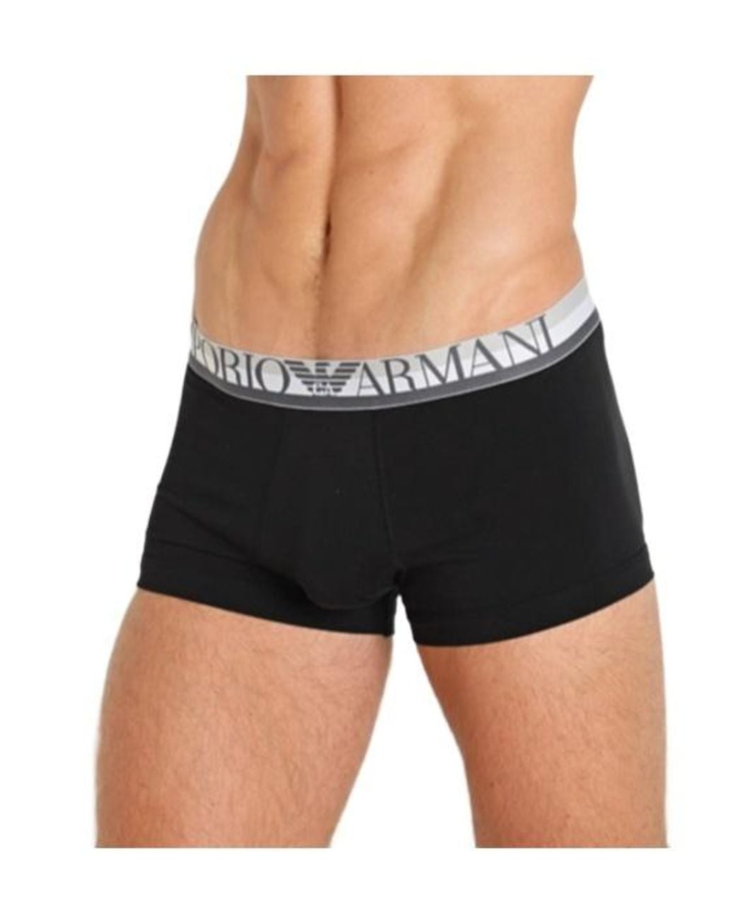 Emporio Armani Black Elastic Waist Underwear for men