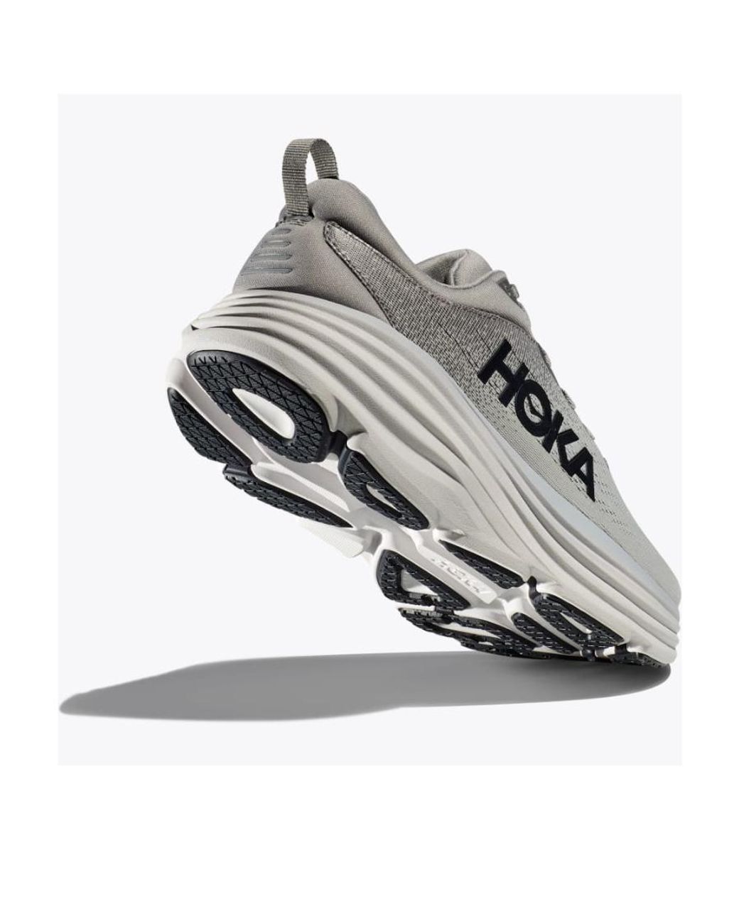 Hoka One One Gray Bondi 8 Sneakers for men