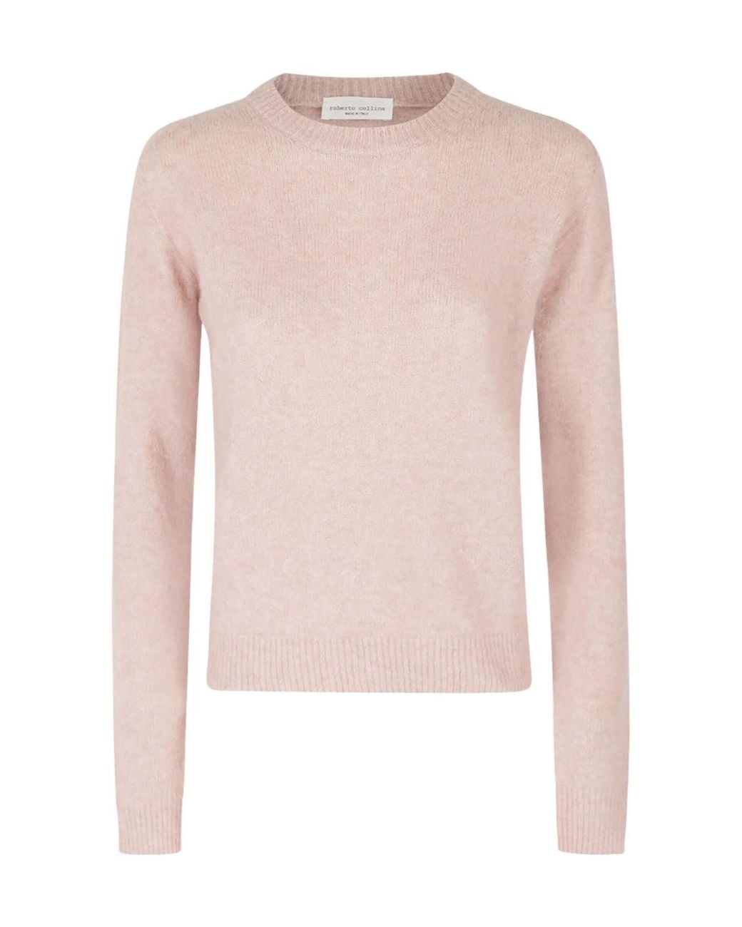 Roberto Collina Pink Round-Neck Knitted Pullover