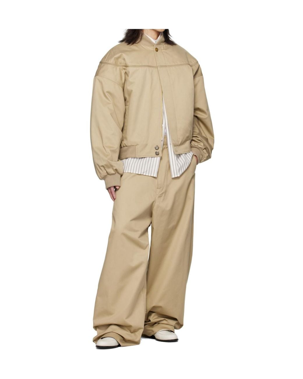 Willy Chavarria Natural Cholo Wide-Leg Pants for men