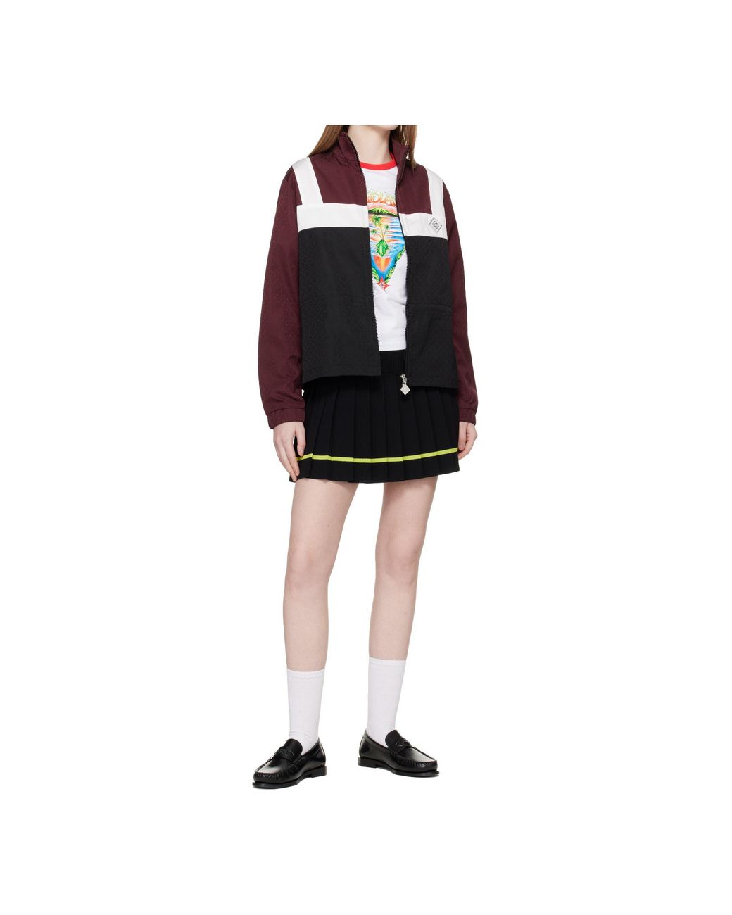 Casablanca Multicolor Letter Combination Windproof Casual Jacket
